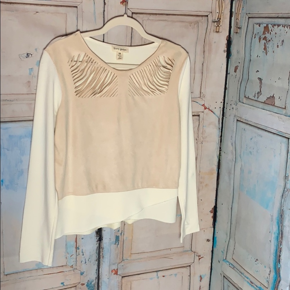 Liberty Garden Suede Cut Out top